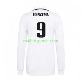 Maillot de Foot Real Madrid Karim Benzema 9 Domicile 2022/23 ML